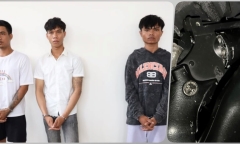 Tạm giữ hình sự 3 đối tượng dùng súng cướp ngân hàng ở Tây Ninh
