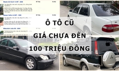 Điểm tên những mẫu ô tô cũ giá chưa đến 100 triệu đồng che nắng, mưa lại cực bền đẹp