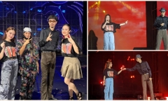 Đen Vâu xuất hiện trong concert của Hoàng Thùy Linh vào phút chót, ảnh chụp hậu trường gây chú ý