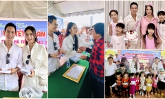 Gia đình Lý Hải - Minh Hà dành trọn vẹn ngày sinh nhật để làm từ thiện