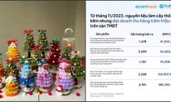 “Bắt trend” bán nguyên liệu làm cây thông Noel kẽm nhung, kiếm gần 400 triệu đồng trong hơn 1 tháng