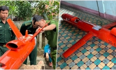 Quảng Ngãi: Phát hiện vật thể giống thiết bị bay không người lái trôi dạt trên biển