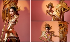 Ấn tượng với trang phục dân tộc dự thi Miss Global 2023 độc đáo của Đoàn Thu Thủy