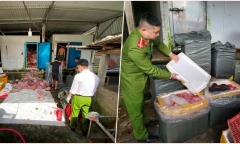 Bí mật “rợn người” trong kho hàng thực phẩm đông lạnh ở Thừa Thiên - Huế