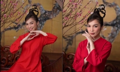 Hiền Thục đăng bộ ảnh chào năm mới, khoe nhan sắc tươi tắn như 