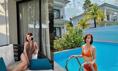 Phan Minh Huyền diện bikini khoe sắc vóc mượt mà, quyến rũ 