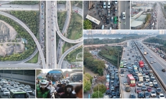 Cửa ngõ Hà Nội ùn tắc các phương tiện quay trở lại Thủ đô sau 3 ngày nghỉ Tết dương lịch