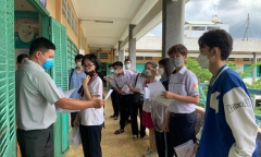 Thí sinh thi bài thi khoa học tự nhiên, khoa học xã hội trong sáng 8/7 
