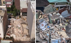 Thông tin mới nhất vụ sập nhà 4 tầng ở TP.HCM: Nhà kế bên cũng đang bị nghiêng