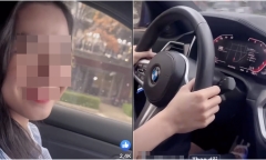 Cô gái lái ô tô BMW chạy 140 km/h trong khu đông dân cư khai gì?