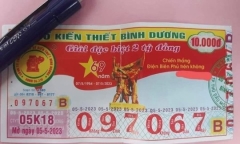 Xổ số kiến thiết Bình Dương xin lỗi vì 12 triệu tờ vé số in nội dung tuyên truyền sai lịch sử
