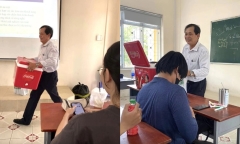 Giữa thời tiết nóng như thiêu đốt, hành động của thầy giáo khiến sinh viên 