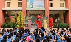TP.HCM: Trường học rộn ràng các hoạt động đón học sinh quay lại sau Tết