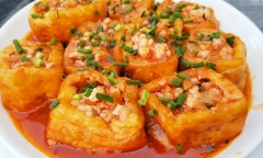 Cách làm đậu phụ nhồi thịt, ăn là ghiền