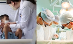 Bé trai có trái tim nằm ngoài cơ thể được phẫu thuật đưa về đúng vị trí