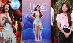 Nhan sắc Chi Pu gây sốt tại gameshow