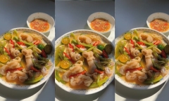 Cách làm chân gà ngâm rau tiến vua