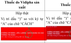 Hà Nội đề nghị không kinh doanh, phân phối, sử dụng thuốc Cefuroxim 500mg giả
