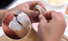 Có nên ăn đường chỉ đen trên lưng con tôm hay không?