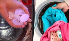 Giải mã tác dụng bí mật đằng sau việc cho đá lạnh vào máy giặt 