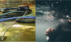 Đường dây điện rơi xuống suối, 2 trẻ em đi câu cá bị điện giật, tử vong thương tâm