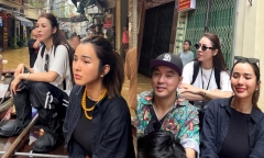 Quế Vân lên tiếng về việc ngồi xuồng đi từ thiện cùng vợ chồng Ưng Hoàng Phúc