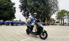 Thái Nguyên: Hướng dẫn kỹ năng lái xe máy an toàn cho gần 2.000 học sinh