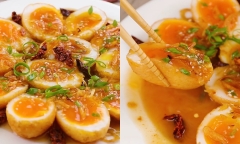 Công thức làm món trứng lòng đào sốt me, nghe thôi đã “ứa nước miếng”