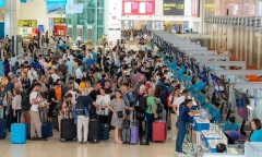 Sân bay Nội Bài dự kiến đón lượng khách kỷ lục dịp 2/9