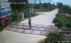 Danh tính người đàn ông đứng giữa đường sắt bị tàu tông tử vong ở Lâm Đồng