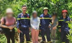 Kịp thời ứng cứu 3 nữ sinh viên đi lạc trên núi Hòn Vượn tại Huế