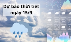 Tin tức dự báo thời tiết hôm nay 15/9: Từ chiều nay, mưa có xu hướng giảm dần tại Bắc Bộ