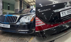 Cận cảnh Maybach 62S mang biển tứ quý độc nhất 000.01 tại Sài Gòn