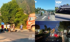 Tin tức tai nạn giao thông mới nhất ngày 28/10: Tai nạn giao thông giữa xe đầu kéo và xe mô tô, 1 người tử vong