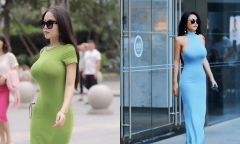 Thiếu nữ khoe vóc dáng nuột nà nổi bật trên đường phố bằng trang phục cực đơn giản