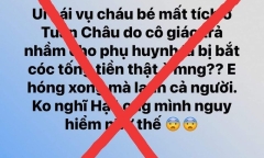 Xác minh người tung tin giả, biến sự cố đón nhầm trẻ thành bắt cóc ở Quảng Ninh