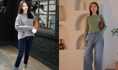 Phối đồ mùa đông cho nữ đi học