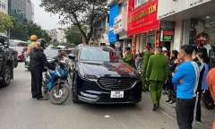 Công an thông tin vụ tài xế Mazda CX5 dùng vật giống súng đe dọa đối phương