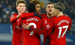 Garnacho lập siêu phẩm, Man Utd đại thắng trên sân Everton