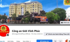 Xác định được nghi can đổi tên Fanpage Công an tỉnh Vĩnh Phúc