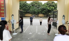 Trường học ở huyện Ba Vì sẵn sàng đón học sinh khối 9 học trực tiếp