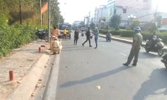 Người đàn ông tử vong trên đường ở TP.HCM, hiện trường có dấu vết lạ