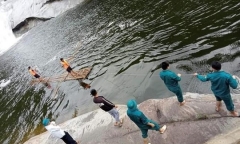 Tìm thấy thi thể người đàn ông mất tích khi tắm thác 7 tầng