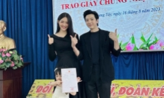 Con gái đầu lòng tròn 3 tuổi, Trương Mỹ Nhân và Phí Ngọc Hưng tuyên bố kết hôn