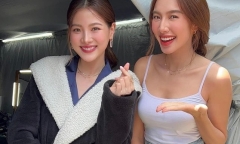Thùy Tiên đứng cạnh Baifern tạo ra tổ hợp 