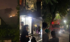 Hà Nội: Cháy ngôi nhà kinh doanh thảm ở Tây Hồ
