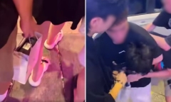 Clip: Khống chế nam thanh niên dùng điện thoại giấu kín quay lén dưới váy cô gái
