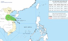 Tin áp thấp nhiệt đới khẩn cấp, cách TP. Đà Nẵng 120km