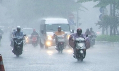 Đón không khí lạnh, miền Bắc có nơi mưa rất to