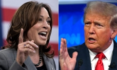 Ông Trump và bà Harris 